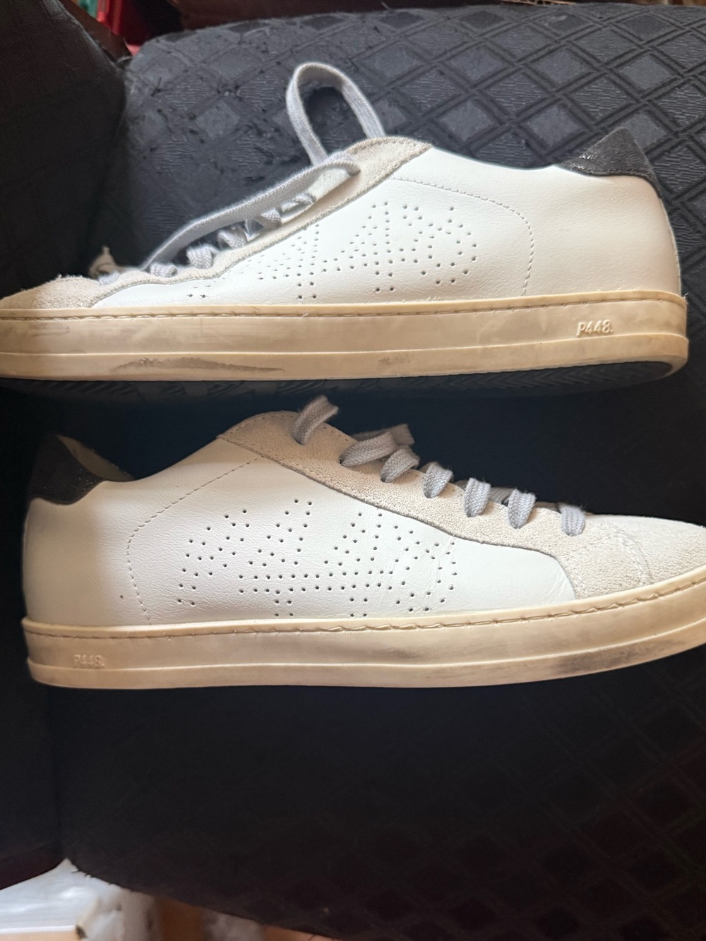 P448 Women's White John Low-top
Sneakers Size 38 Size 8
